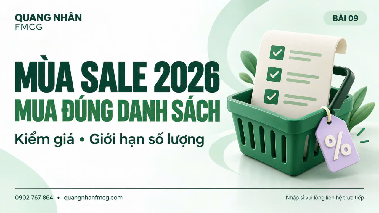 Chuẩn bị giỏ hàng mùa sale 2026: Danh sách ngắn giúp mua đúng hơn