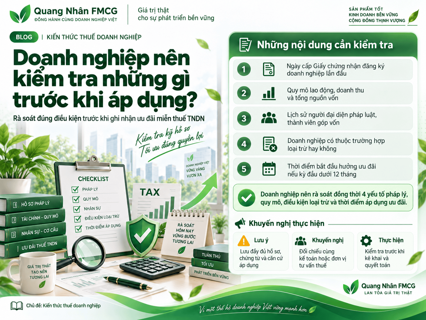 Doanh nghiệp nên kiểm tra những gì trước khi áp dụng?