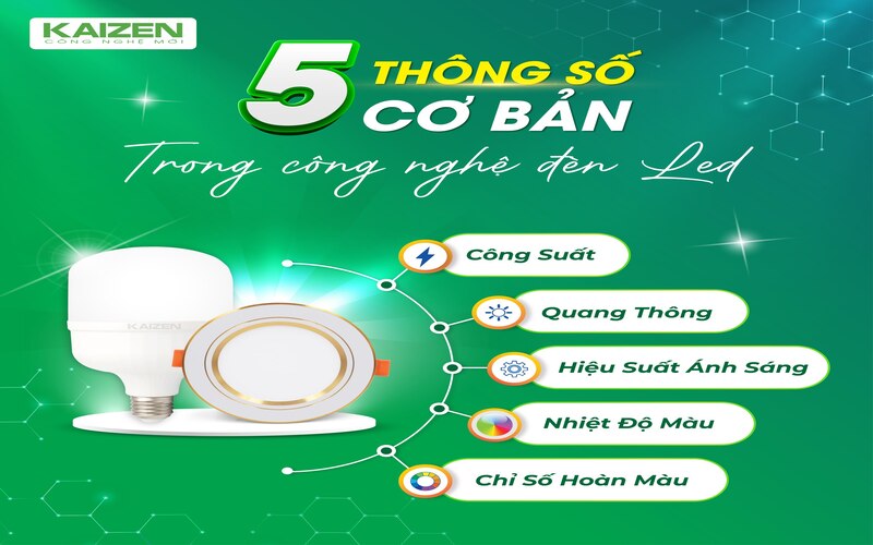 5 Thông Số Cơ Bản Trong Công Nghệ Đèn LED