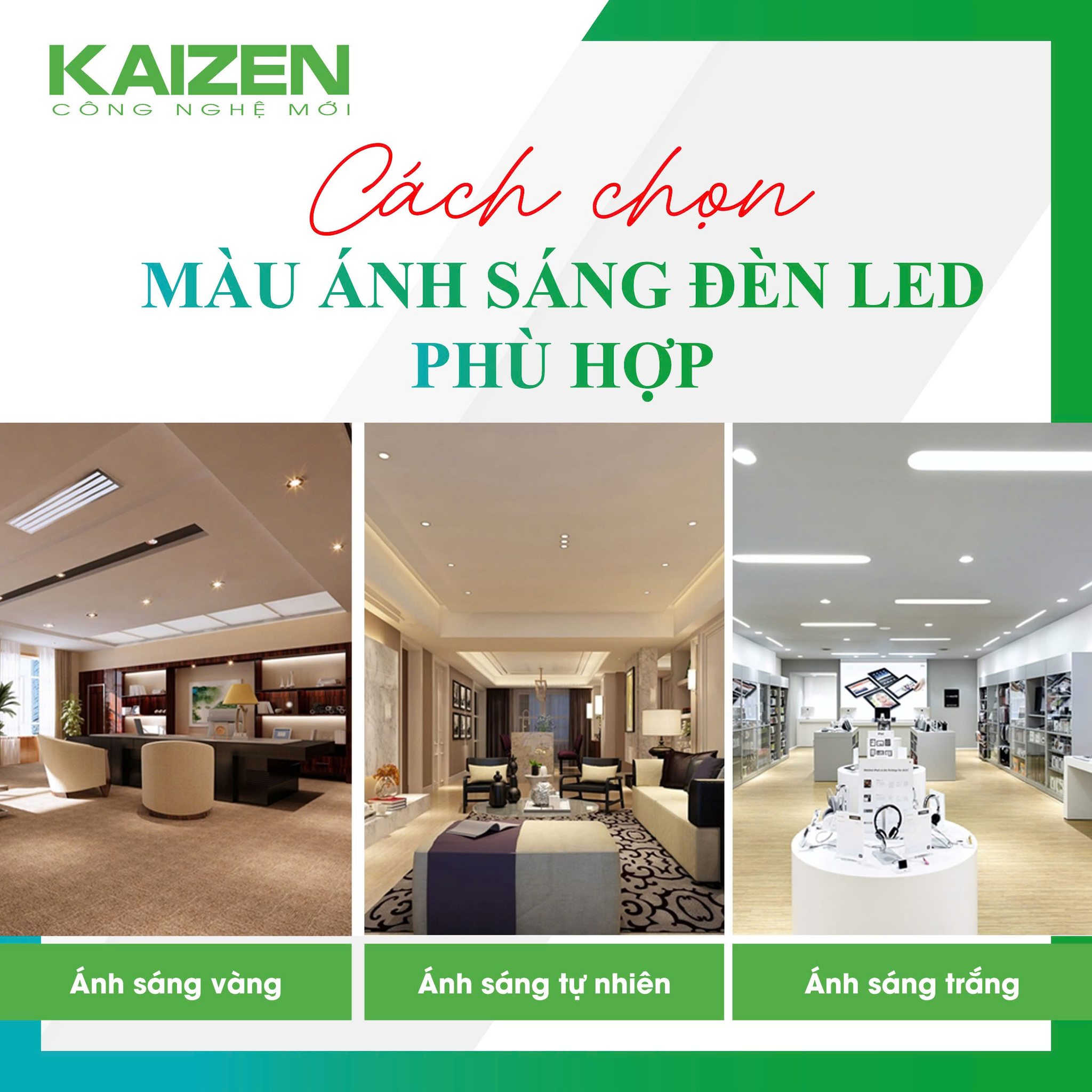 Hướng Dẫn Chọn Màu Ánh Sáng Đèn LED Phù Hợp Cho Không Gian Sống