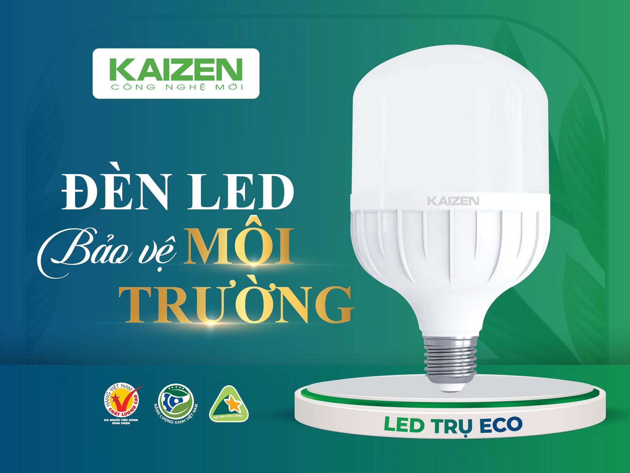 Đèn LED Trụ Eco Kaizen - Giải Pháp Chiếu Sáng Thân Thiện Môi Trường