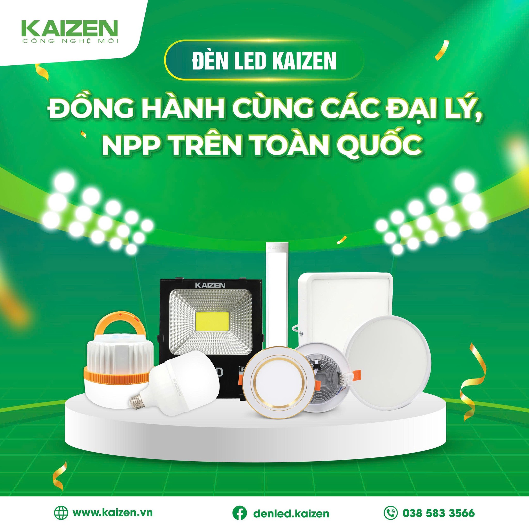 ĐÈN LED KAIZEN ĐỒNG HÀNH CÙNG CÁC ĐẠI LÝ, NPP TRÊN TOÀN QUỐC