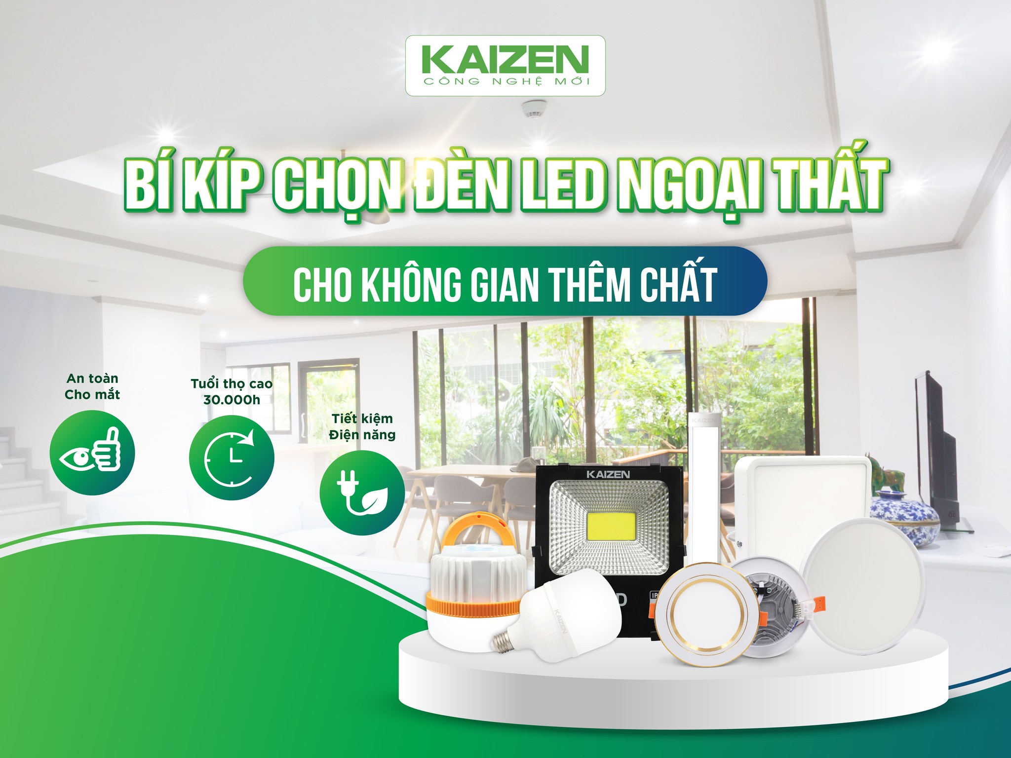 Bí Kíp Chọn Đèn LED Ngoại Thất Cho Không Gian Thêm