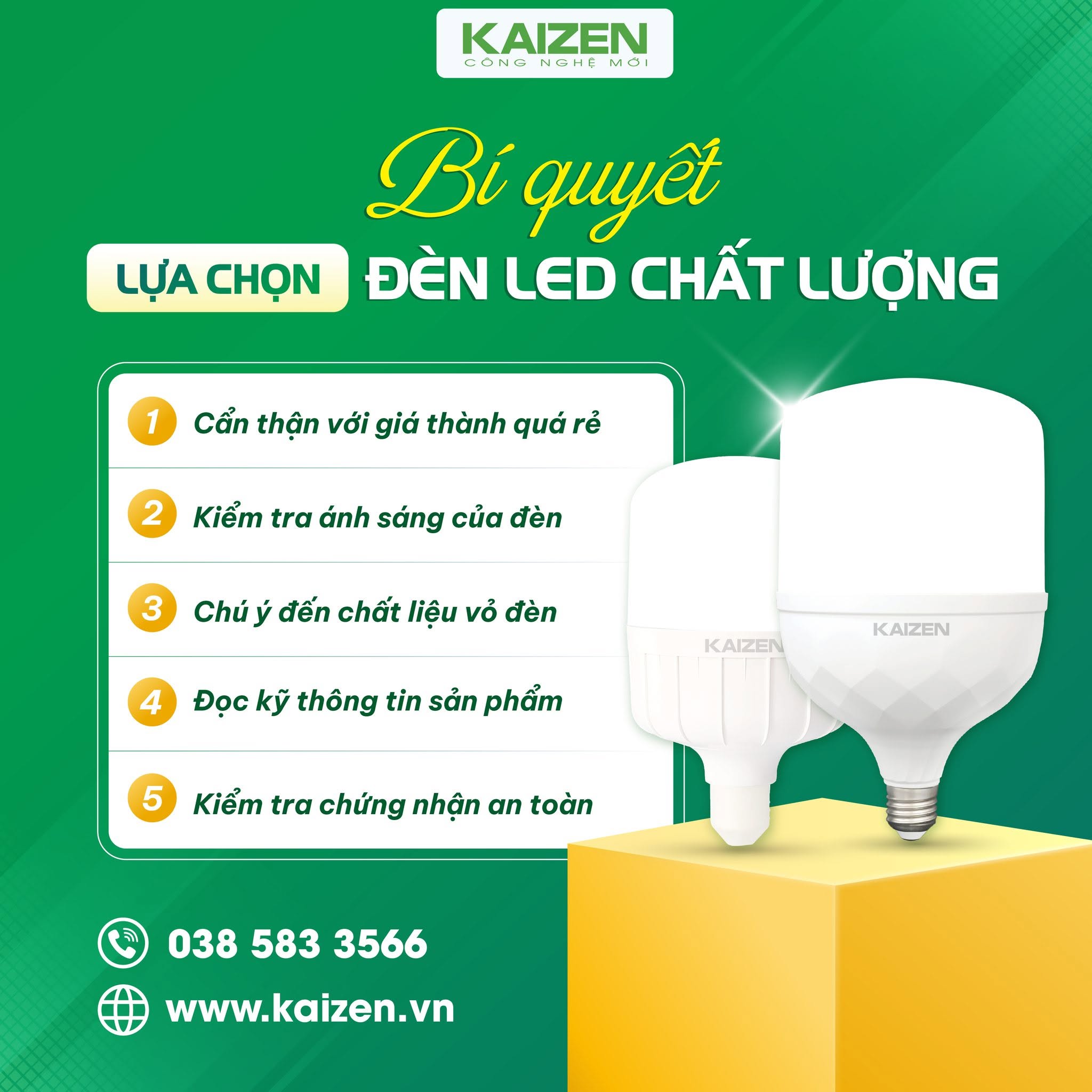 Bí Quyết Lựa Chọn Đèn LED Chất Lượng, An Toàn Và Bền Bỉ Cho Mọi Gia Đình