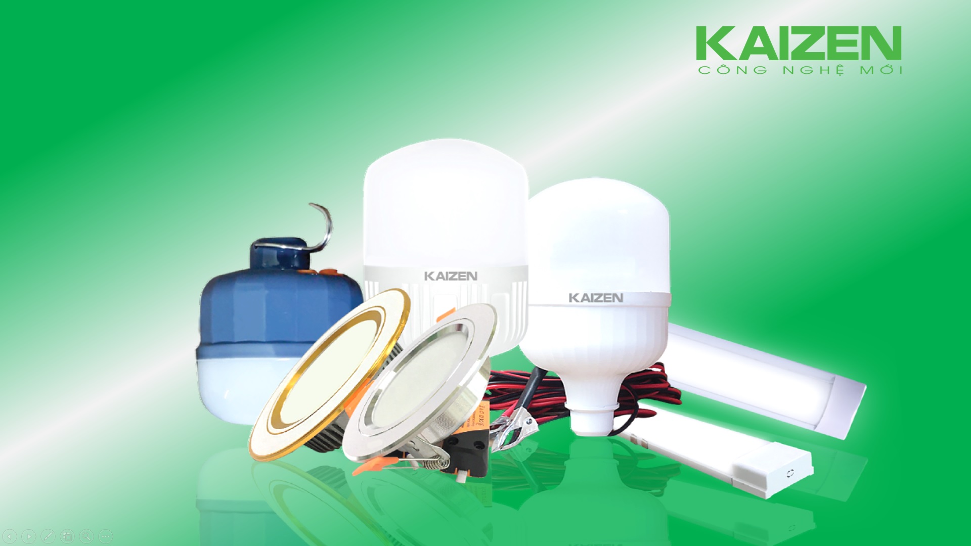 Nhà máy đèn LED Kaizen có những dòng sản phẩm chính nào?