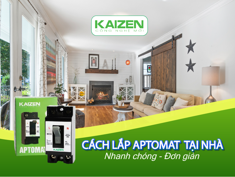 Cách lắp Aptomat chống giật đơn giản, nhanh chóng.