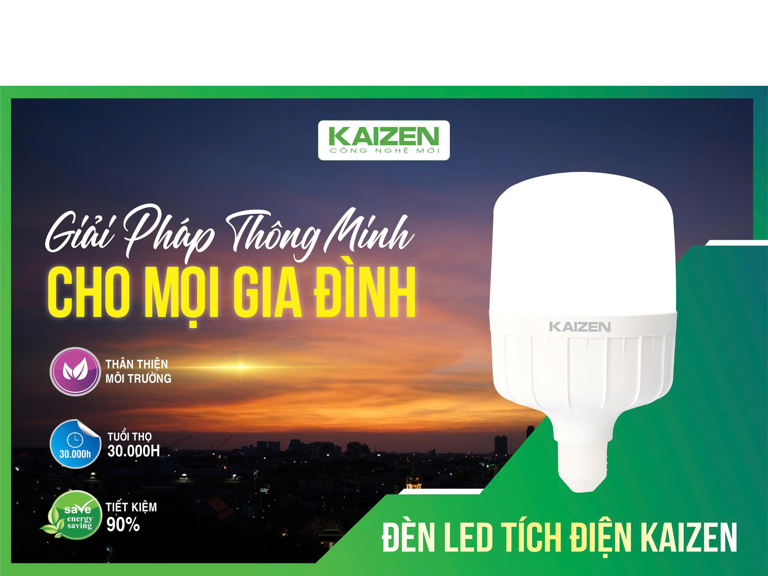 Đèn LED Tích Điện Kaizen - Giải Pháp Thông Minh Cho Mọi Gia Đình