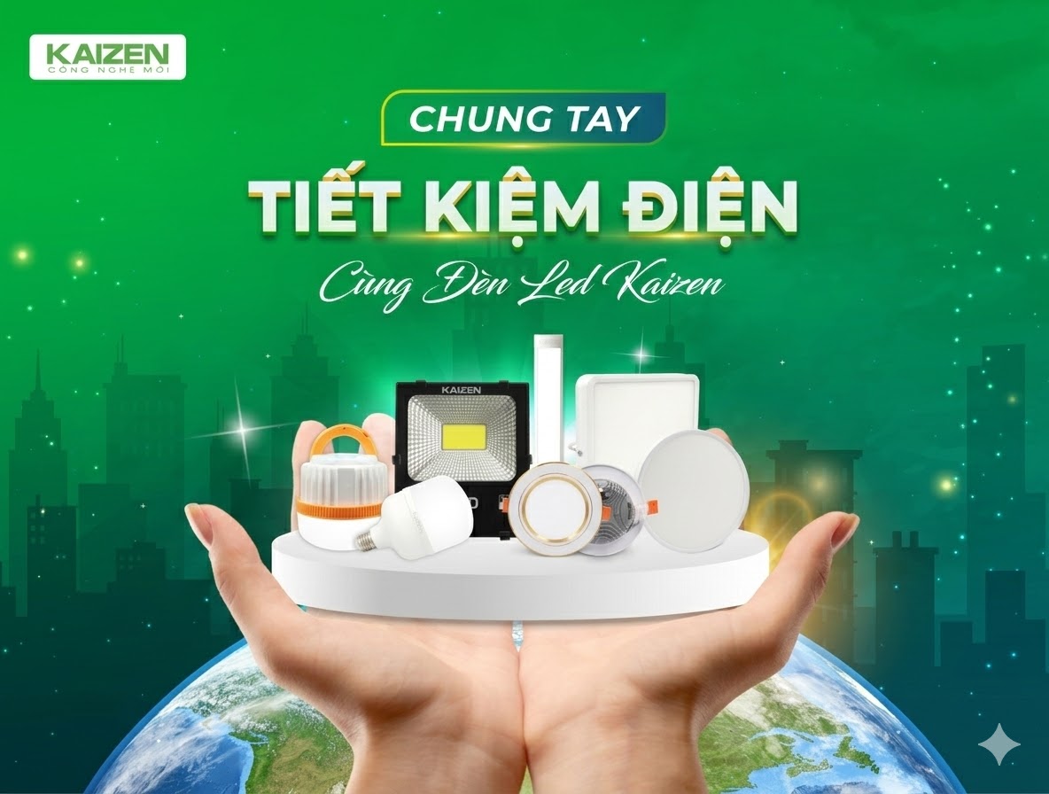 Đèn LED Kaizen – Giải pháp tiết kiệm điện năng hiệu quả cho mọi không gian