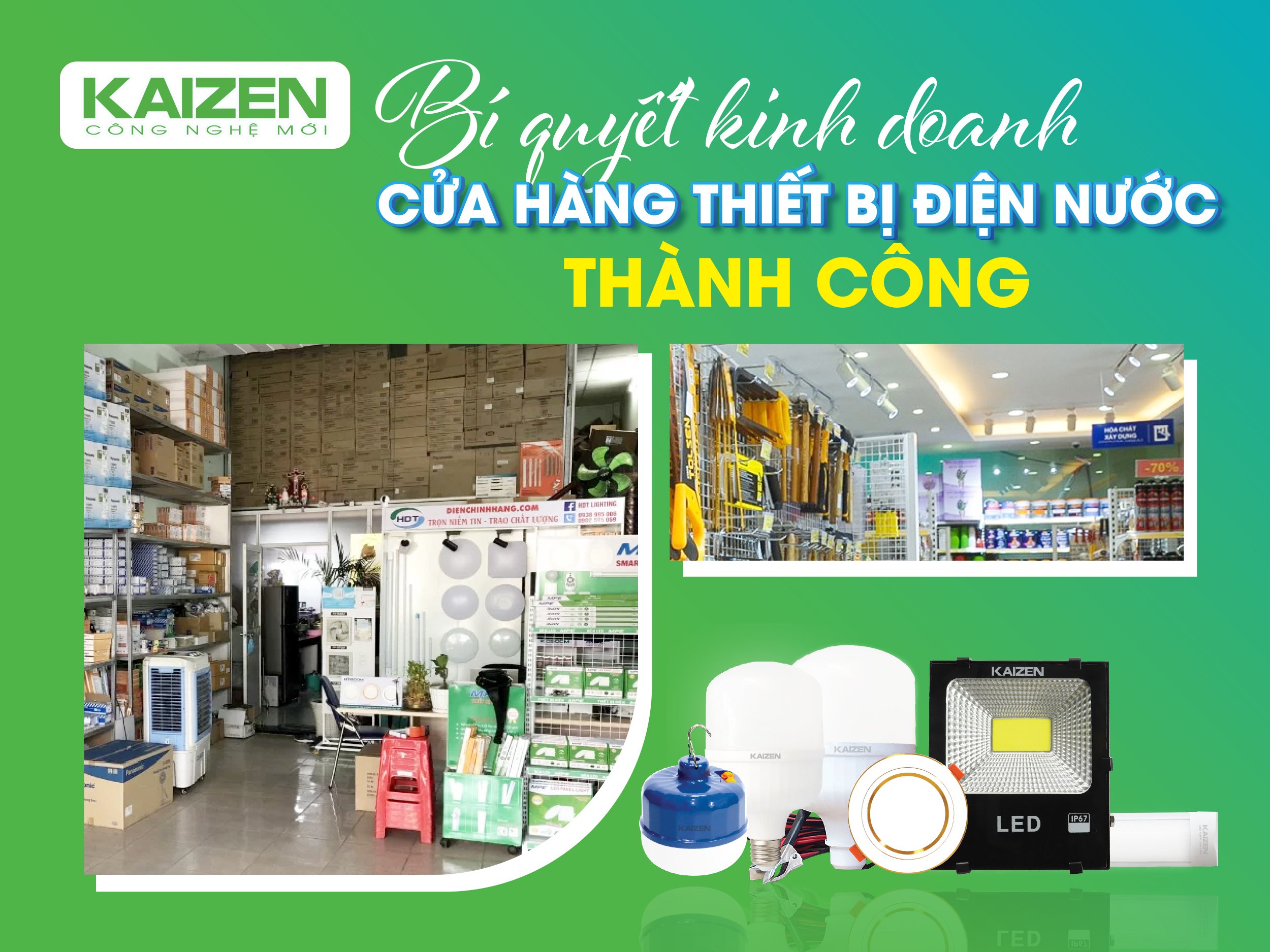 Bí quyết kinh doanh cửa hàng thiết bị điện nước thành công.