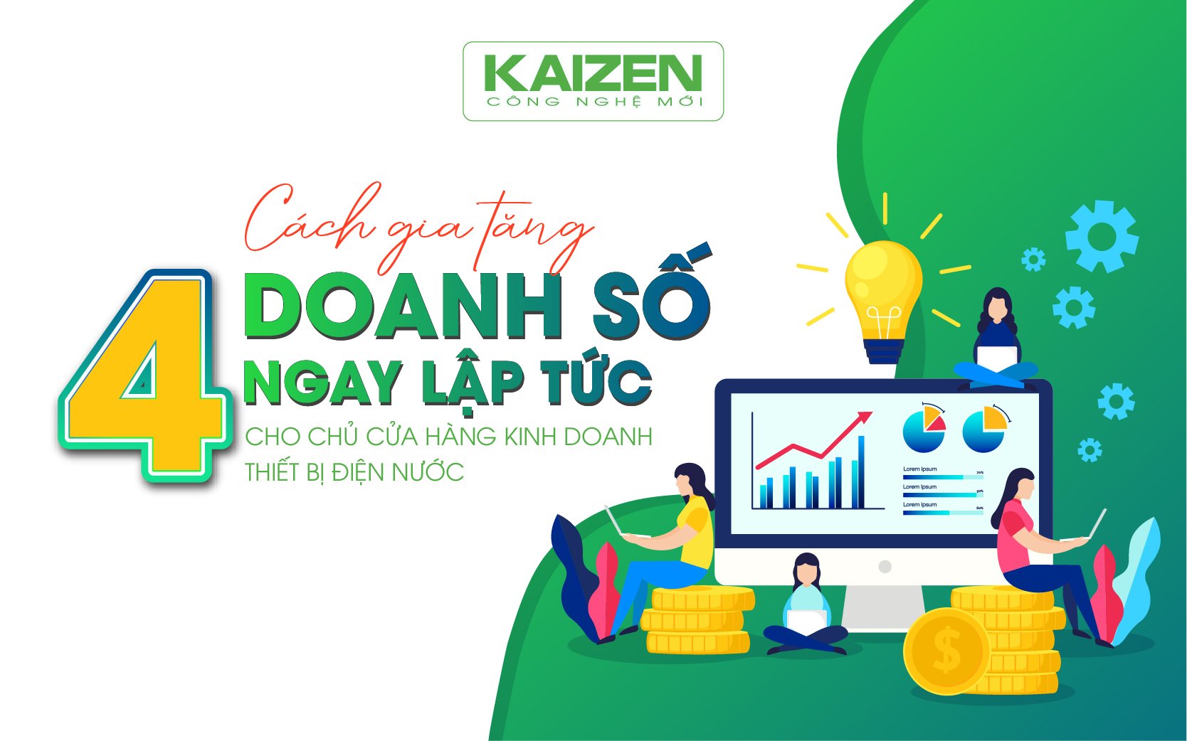 4 cách gia tăng doanh số ngay lập tức cho chủ cửa hàng kinh doanh thiết bị điện nước.