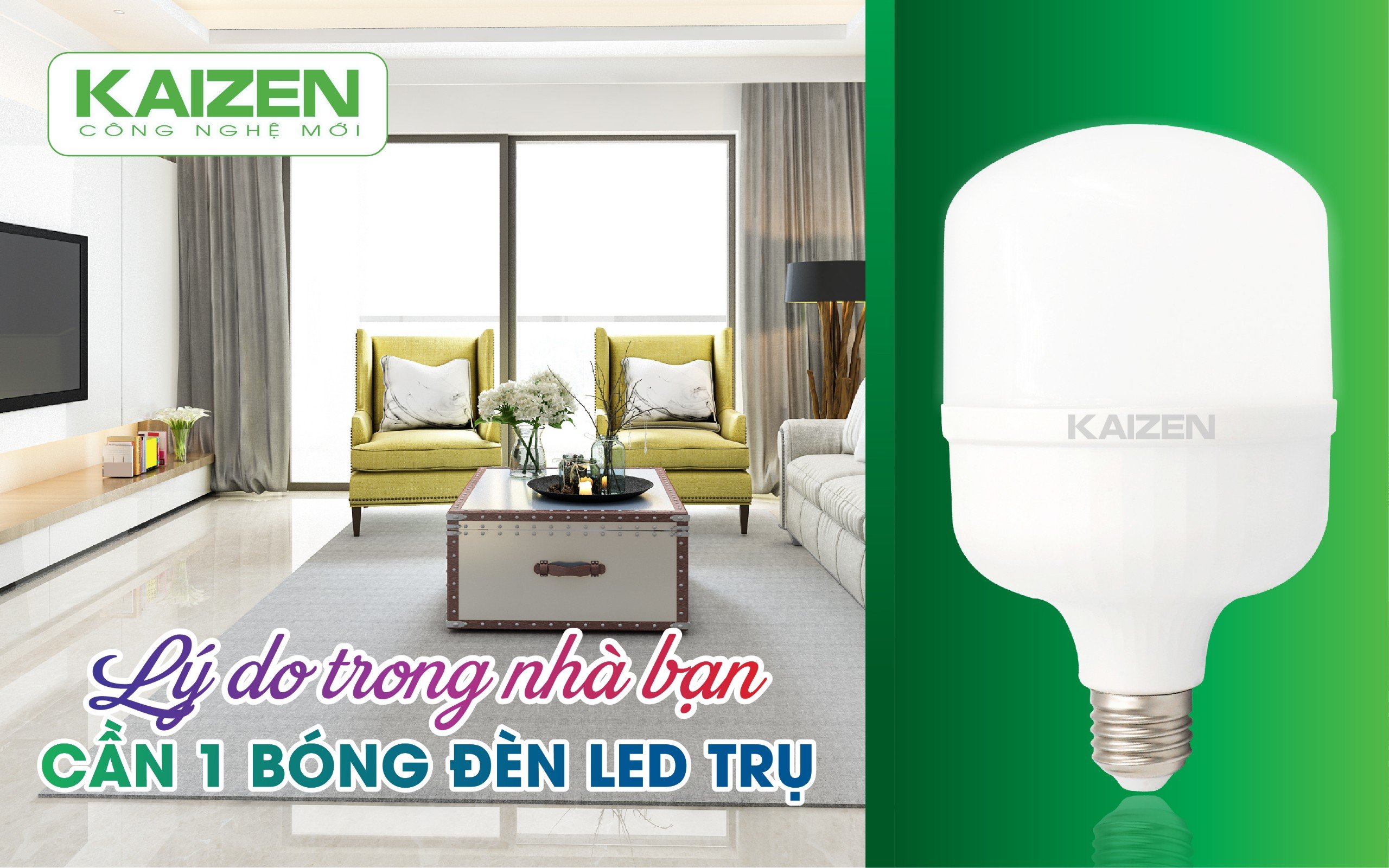 Lý do trong nhà bạn cần một bóng đèn LED trụ.