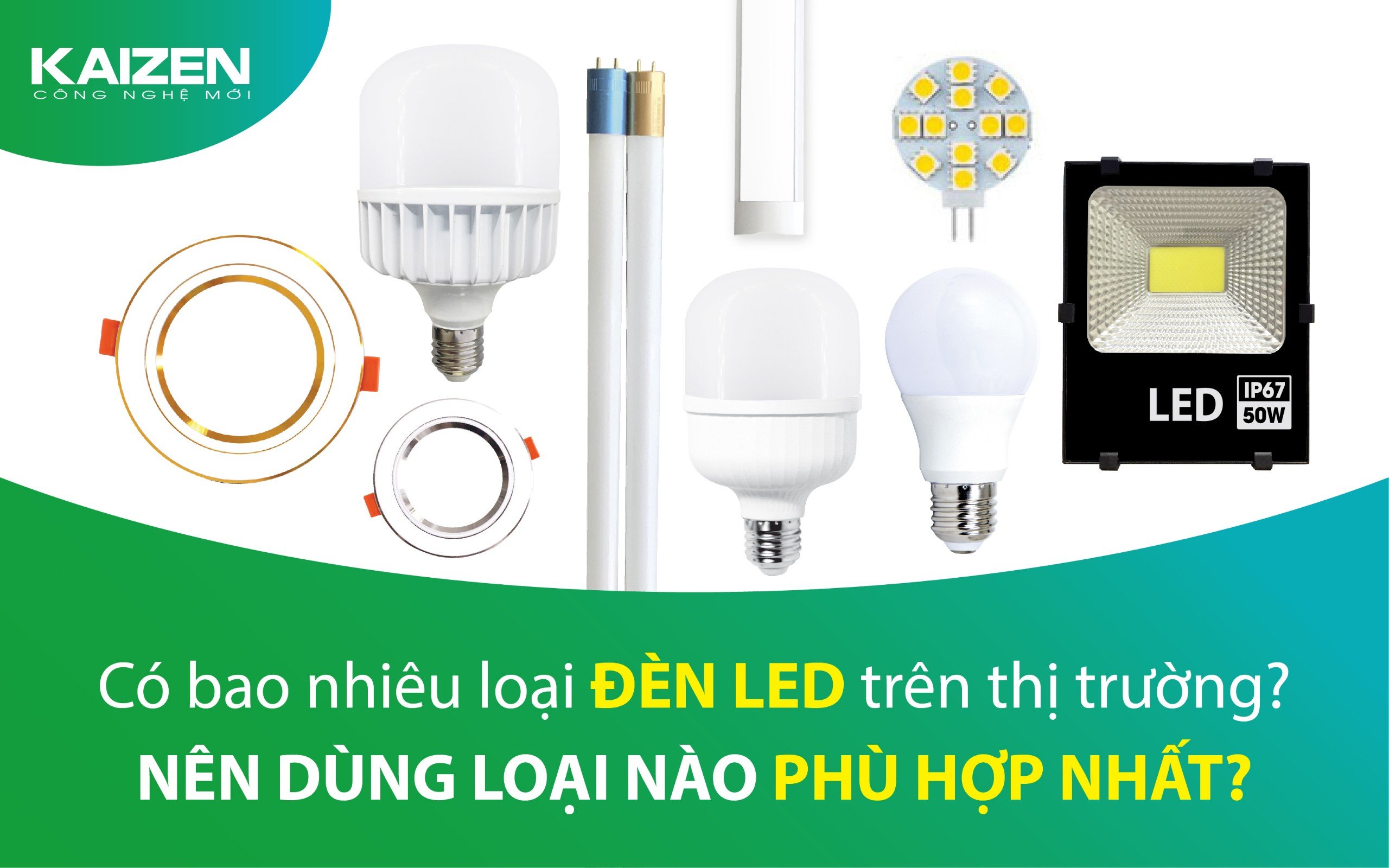 Có bao nhiêu loại đèn LED trên thị trường? Nên dùng loại nào phù hợp nhất?