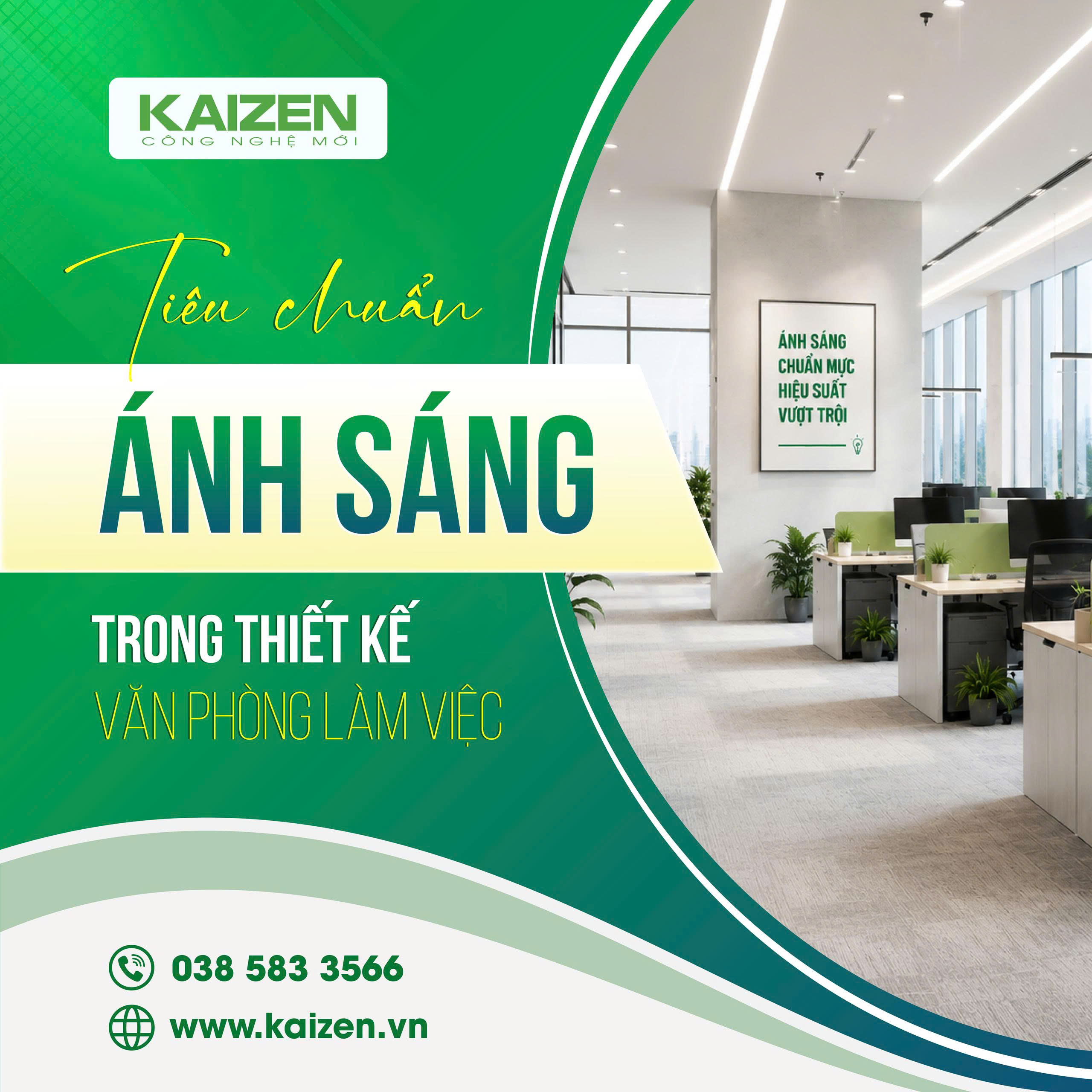 TIÊU CHUẨN CHỌN ĐÈN TRONG THIẾT KẾ VĂN PHÒNG HIỆN ĐẠI