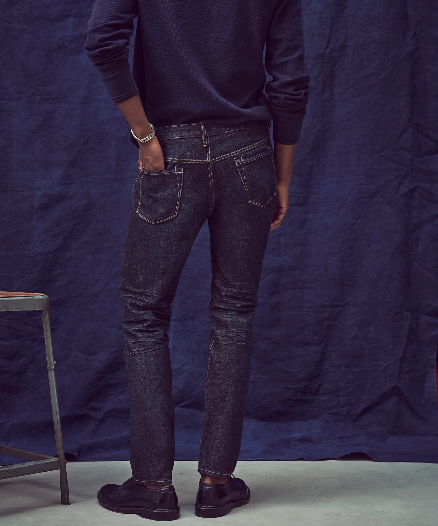 Quần Jean Nam T.S Mài Slim Fit