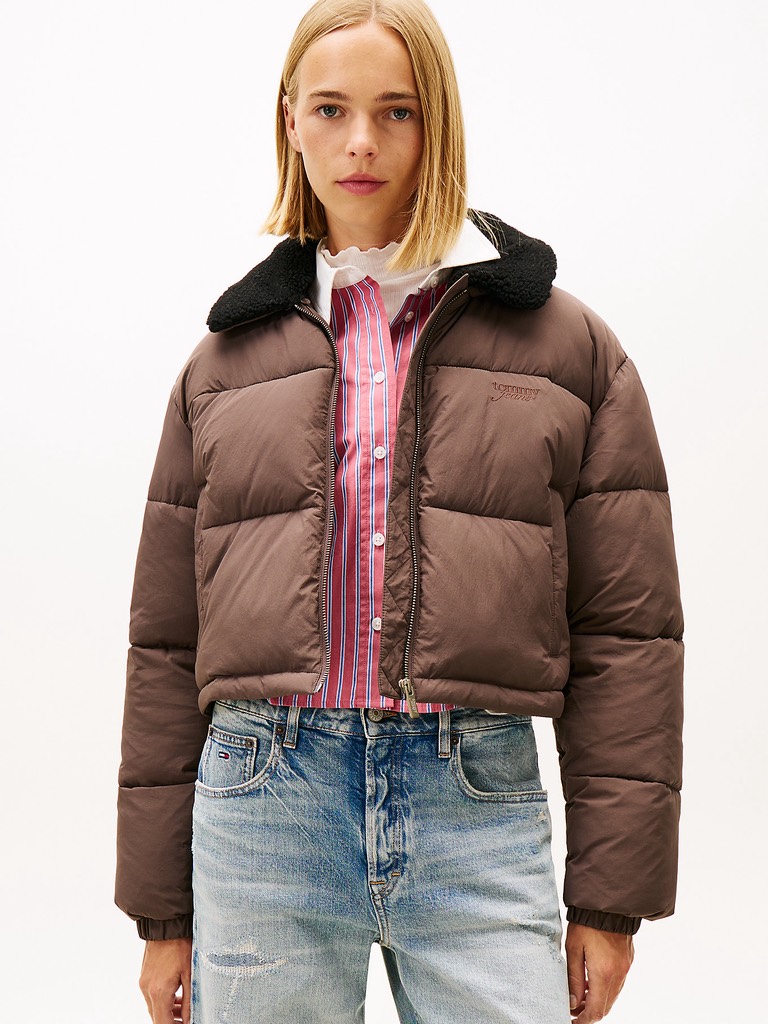Áo khoác croptop nữ Tommy