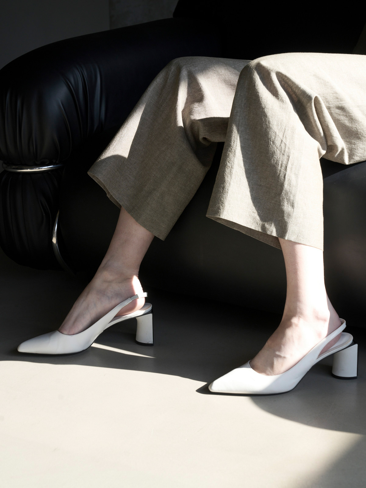 Quần ống rộng vải lanh một lớp