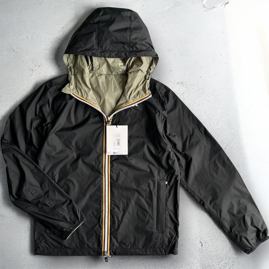 Áo khoác chống nước khoá đảo chiều K-Way Unisex