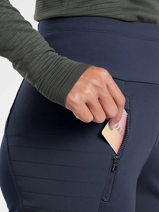 Quần nữ Athleta Peak Hybrid Fleece Tight