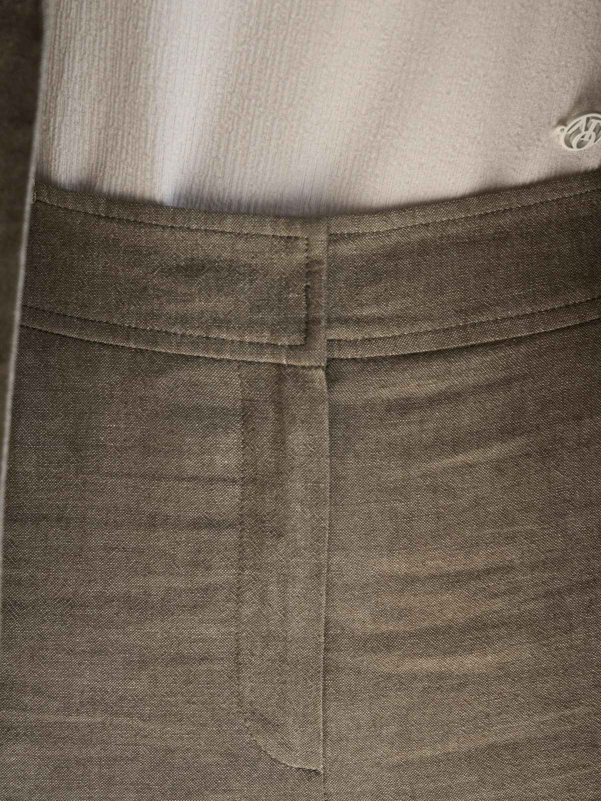 Quần ống rộng vải lanh một lớp