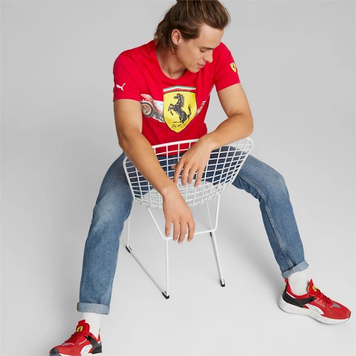 Áo Scuderia Ferrari Shield Tee Puma Men