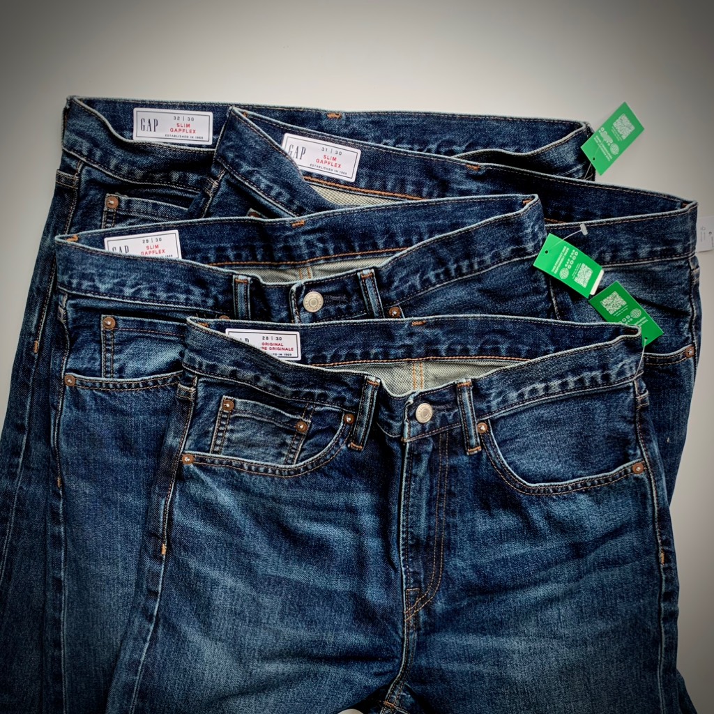 Quần Jeans GAP '90s Original Straight Fit Selvedge