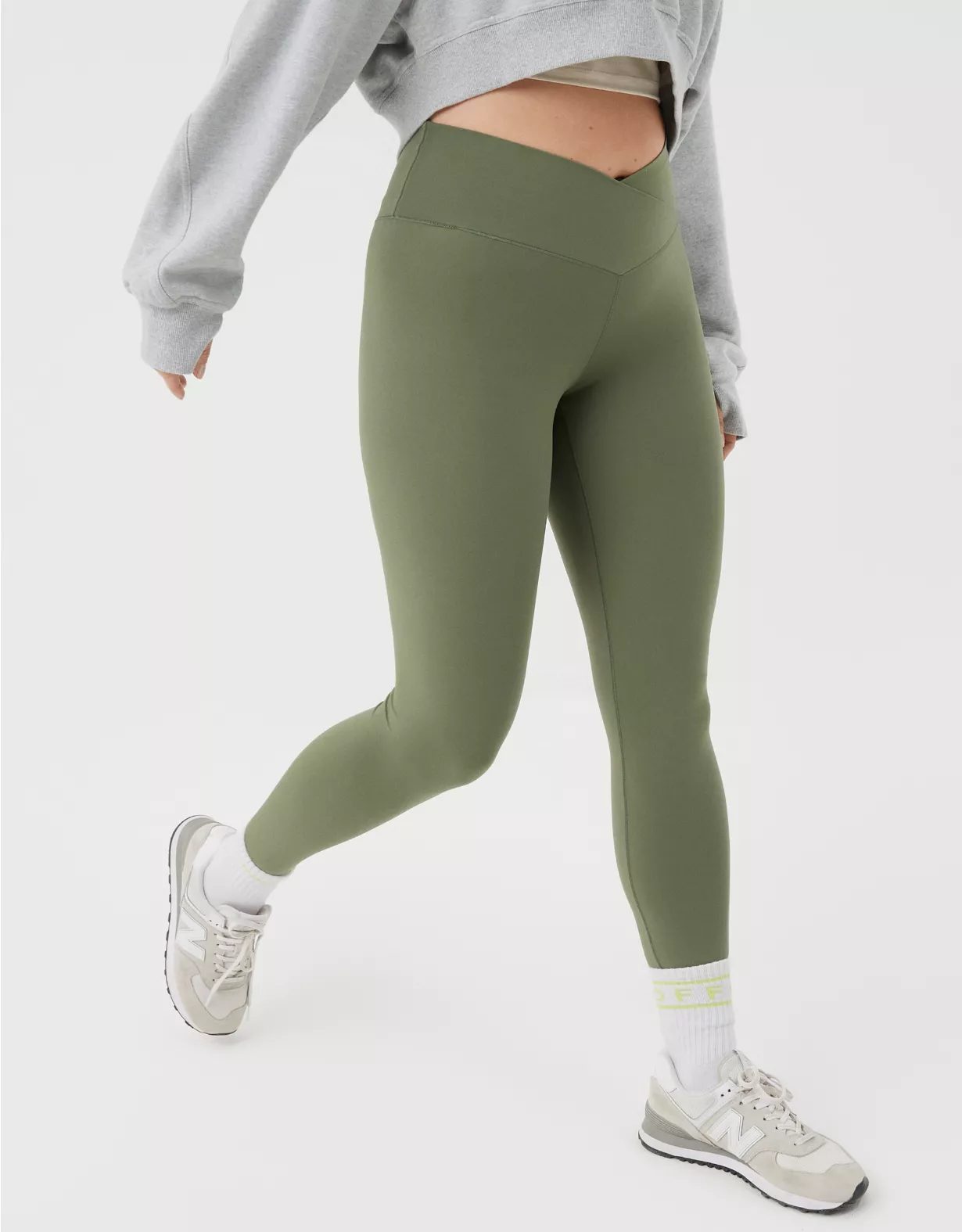 Quần Legging Nữ Cạp Chéo 7/8 Offline by Aerie