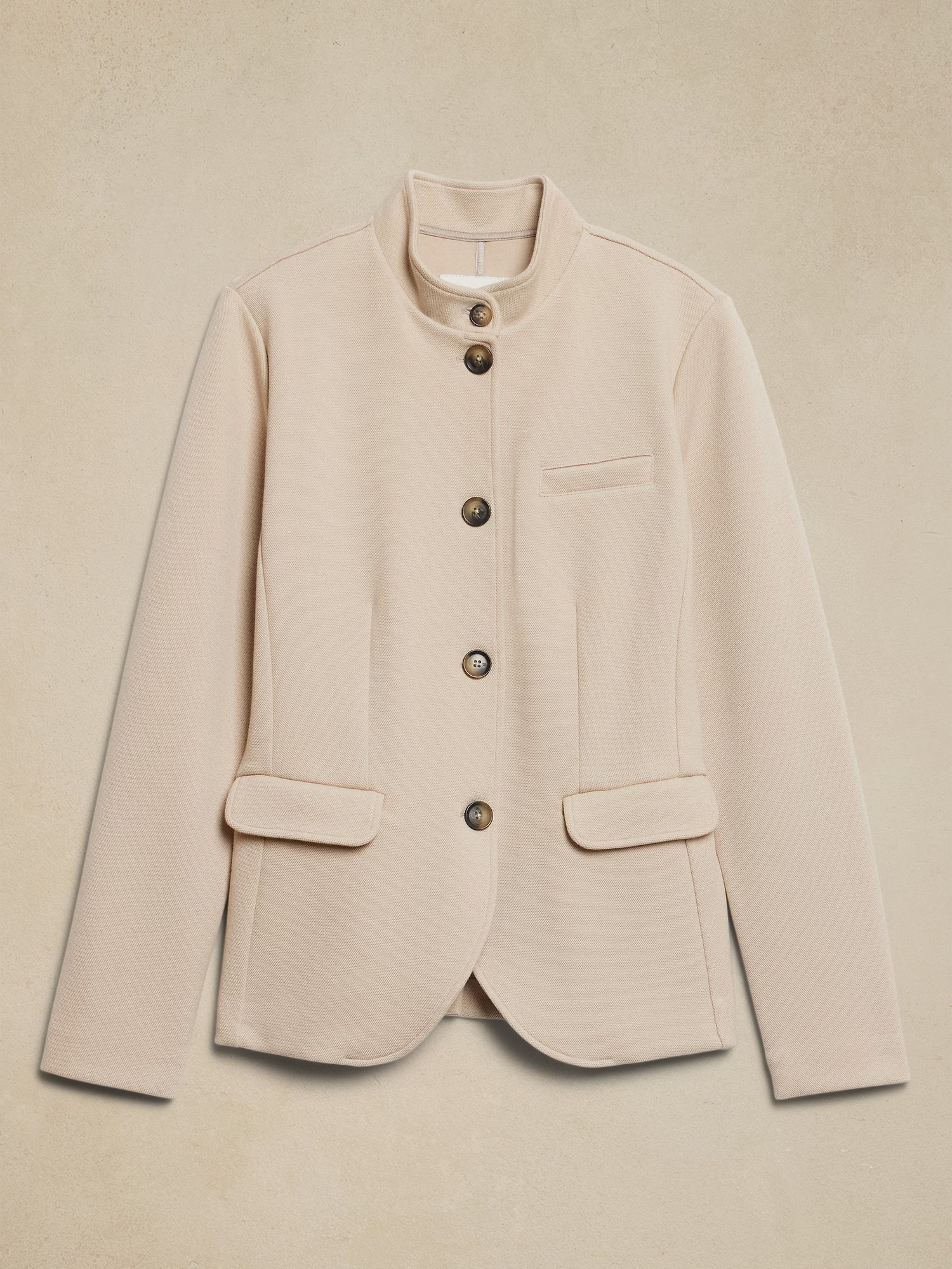 Áo khoác Nữ Band Collar Blazer Banana Republic