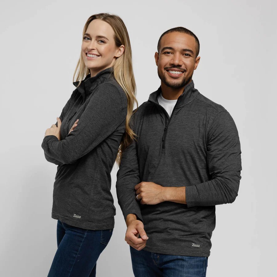 Áo thun dài tay nam Brisk Quarter Zip 1/4 Zusa