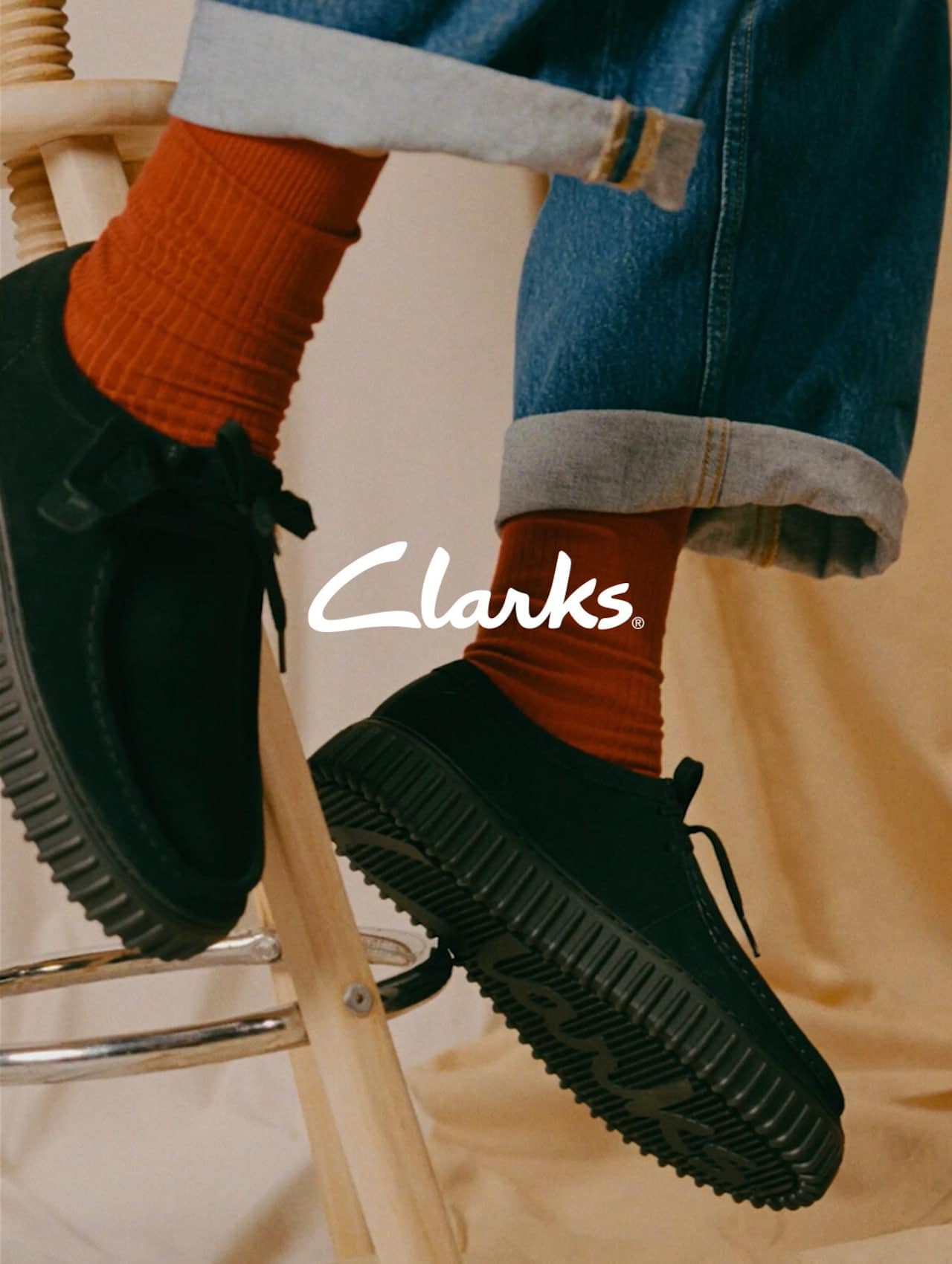 Giày da lộn Clarks Torhill Hi Low