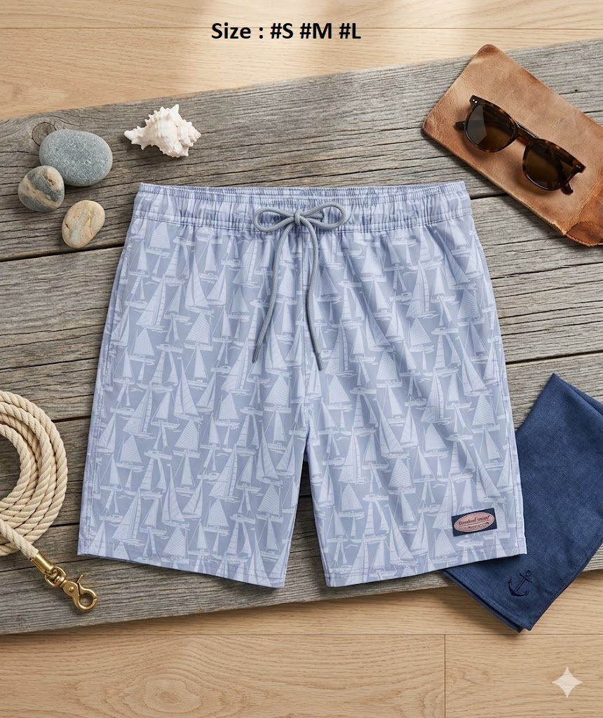 Short biển Kid 7 Inch Printed Chappy Vines