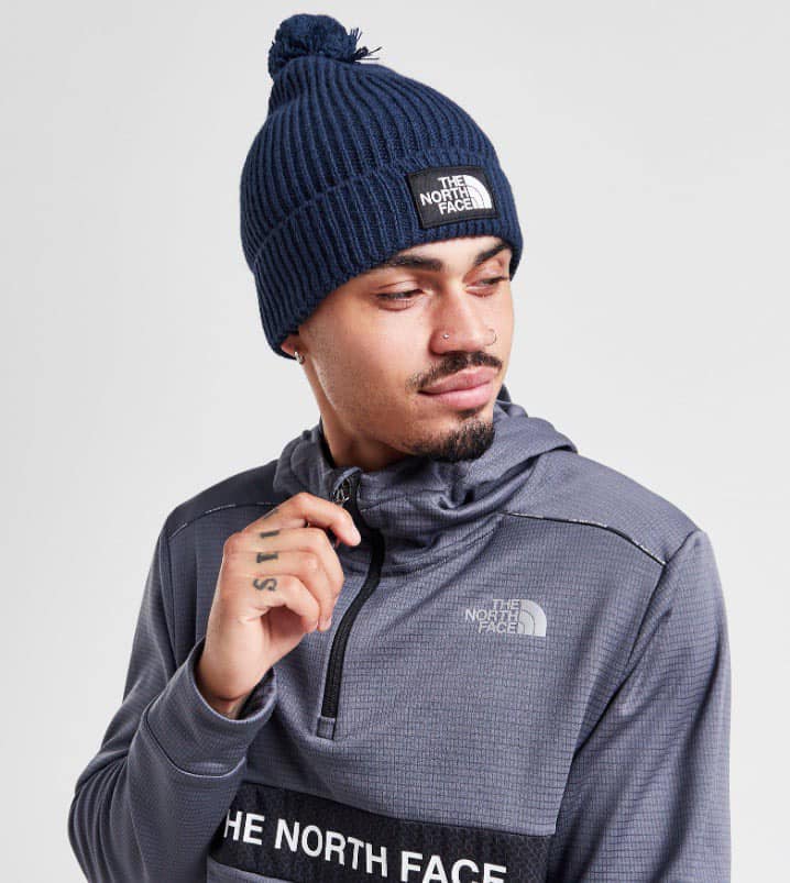 Mũ len Box Pom Beanie TNF