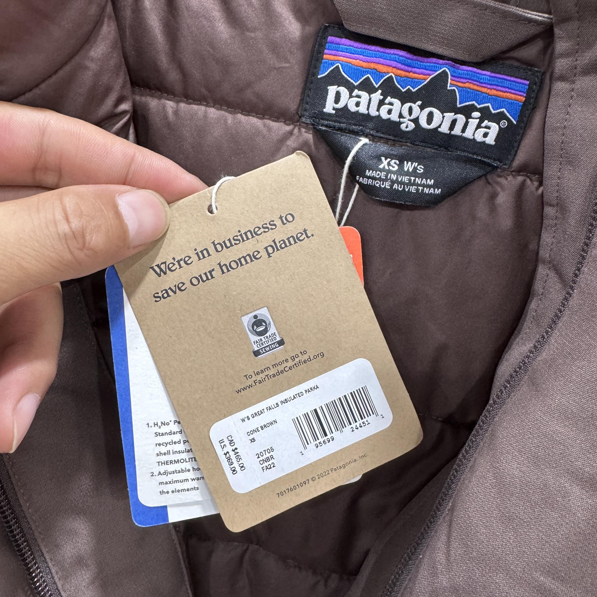 Áo khoác parka nữ Patagonia Great Falls
