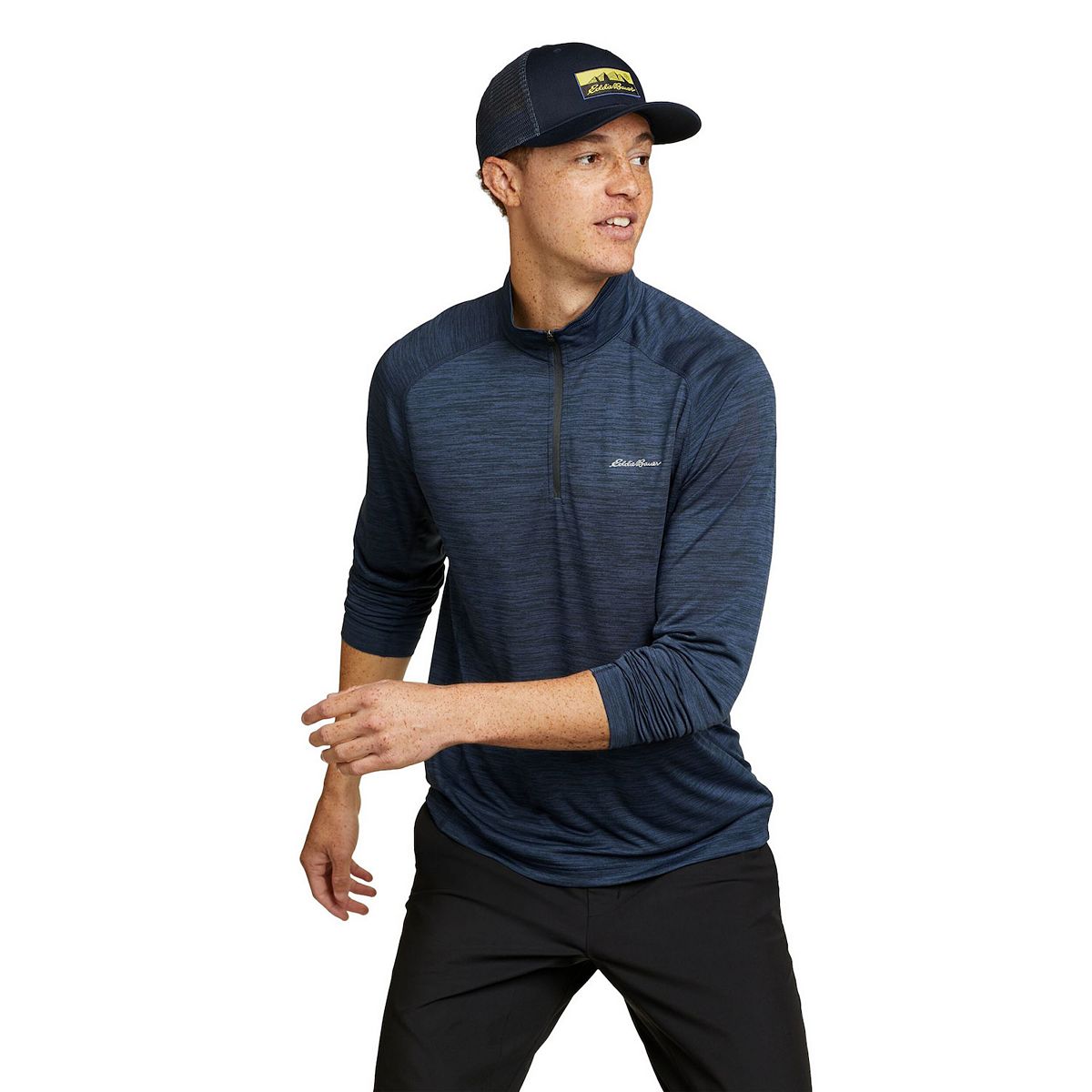 Áo Eddiebauer dài tay dài 1/4-Zip cho nam