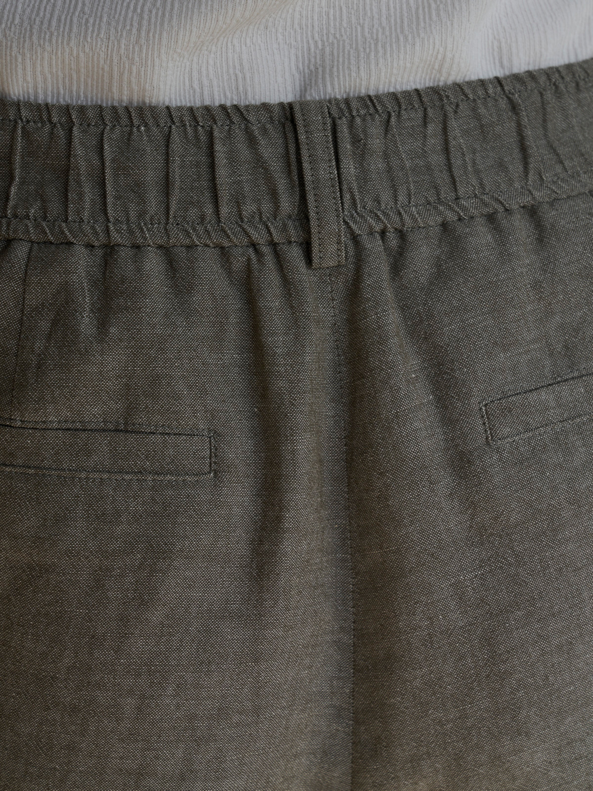 Quần ống rộng vải lanh một lớp