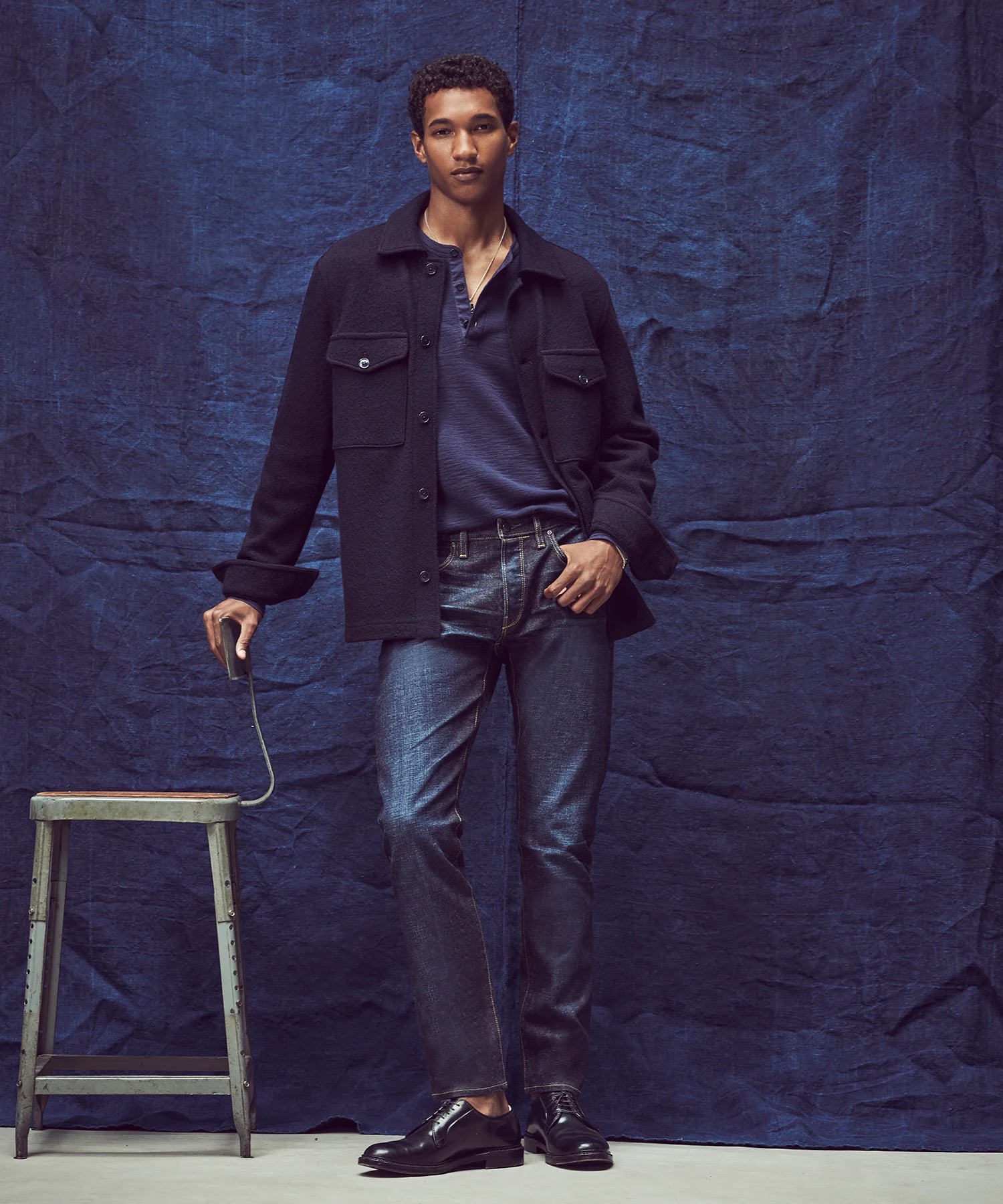 Quần Jean Nam T.S Mài Slim Fit