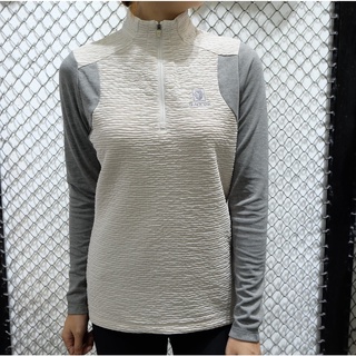 Áo thun dài tay, thể thao nữ Zip 1/4 Black Yak KYLET