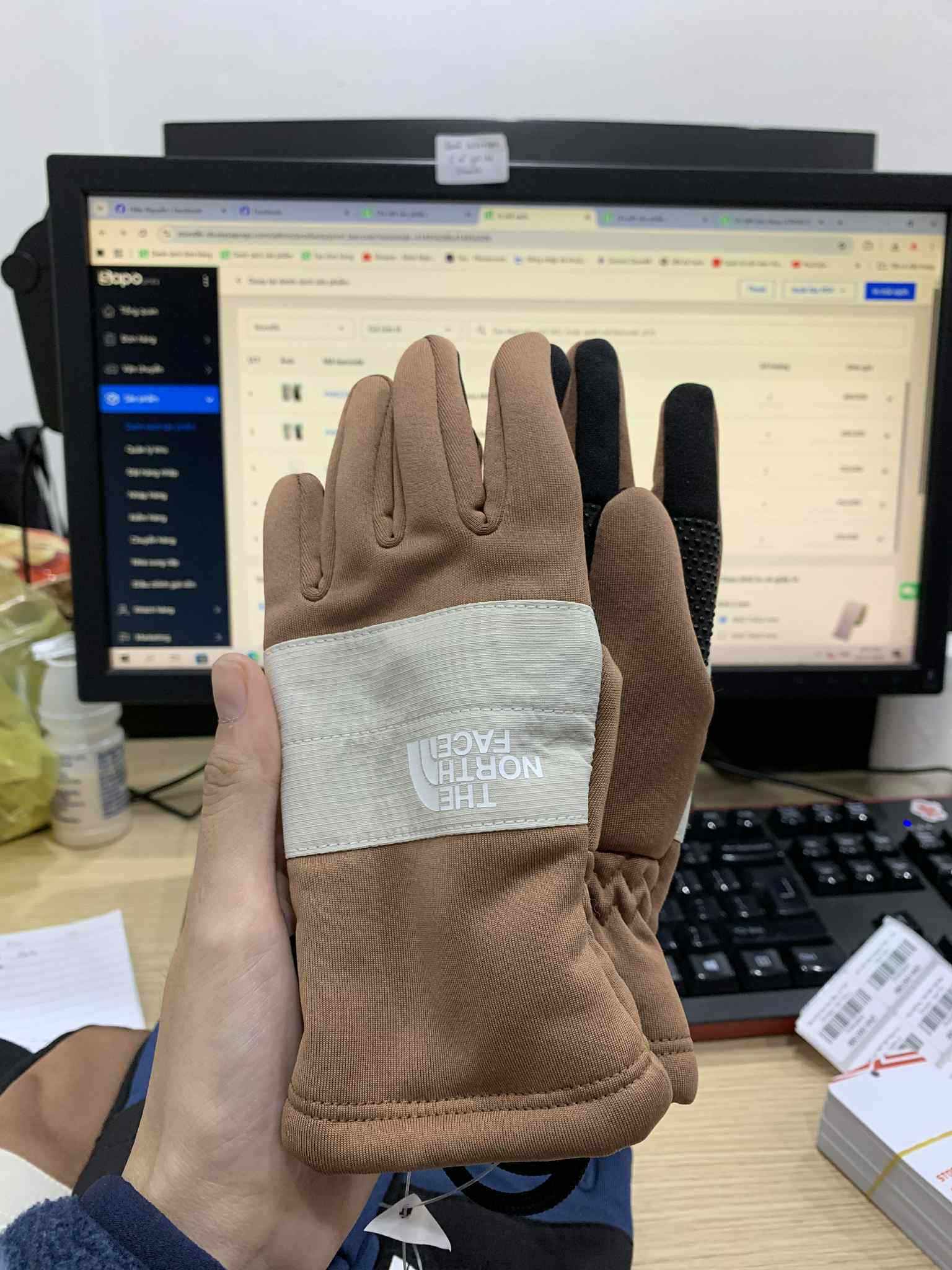 Găng tay kid TNF Sierria Etip Mitt