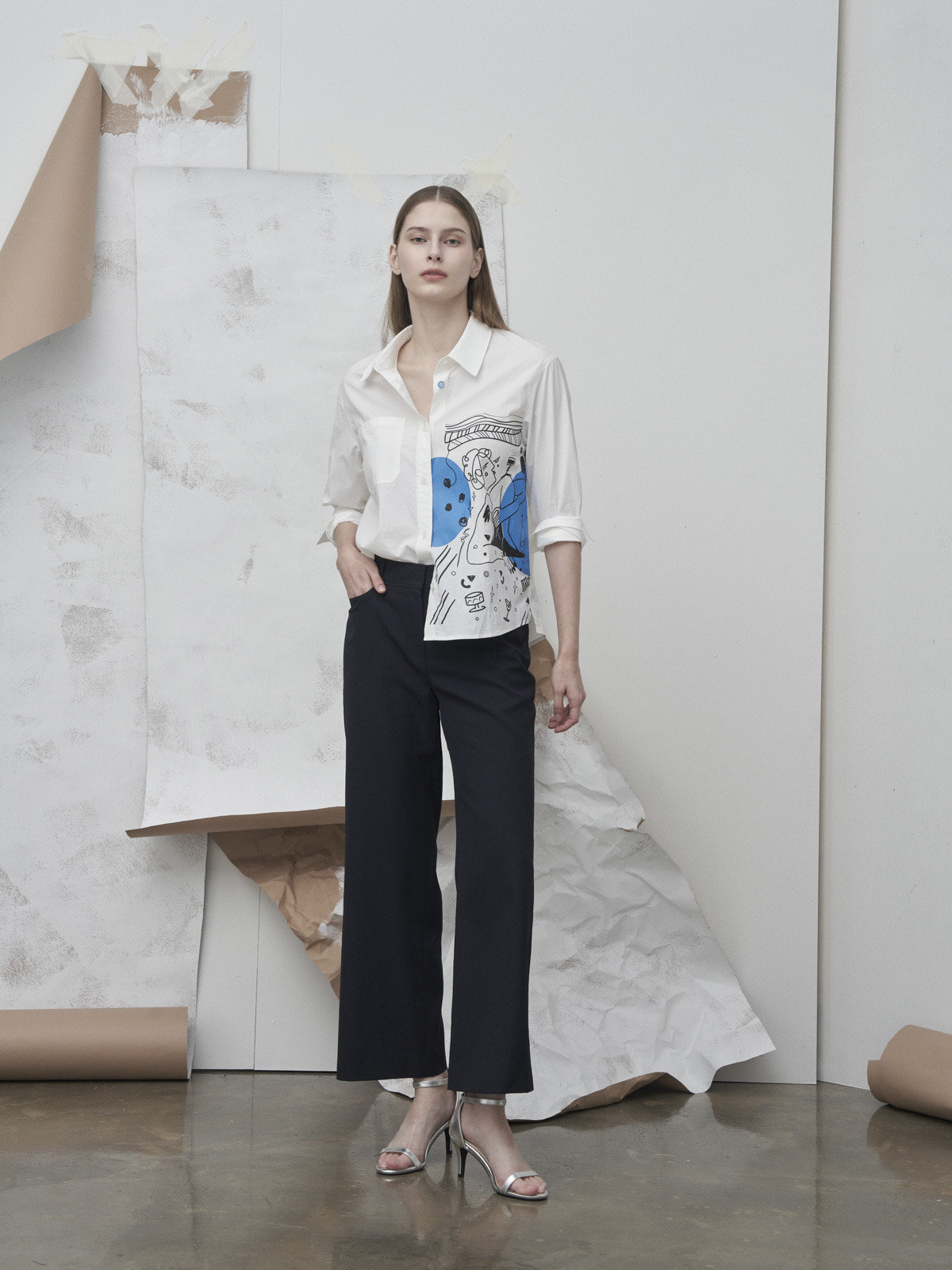 Quần ống rộng nữ VVOlivia