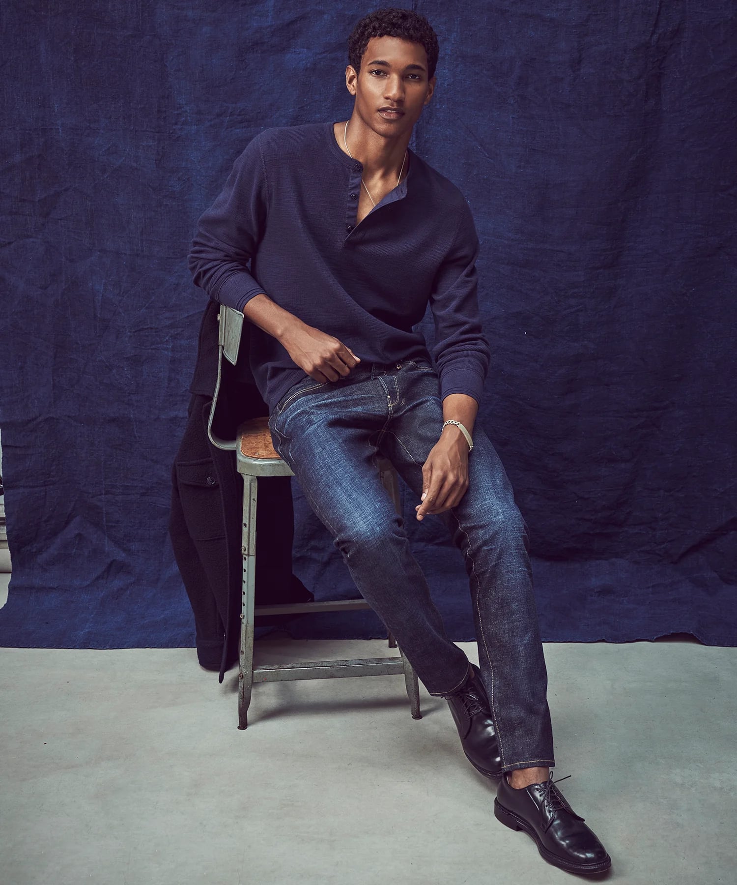 Quần Jean Nam T.S Mài Slim Fit