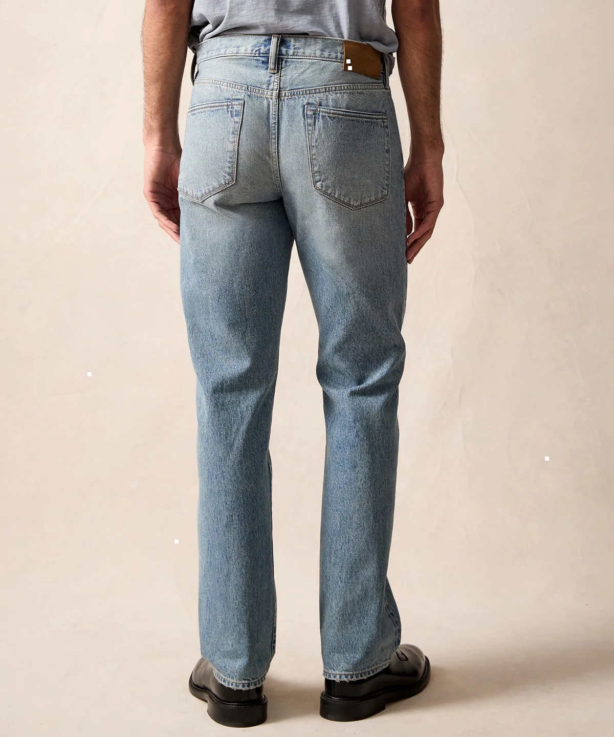 Quần Jean Straight Selvedge Destroyed T.S