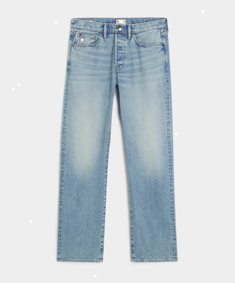 Quần Jean Straight Selvedge Destroyed T.S