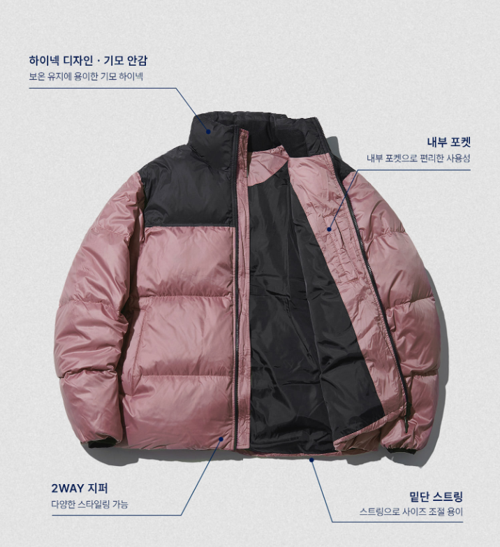 Áo khoác lông vũ túi ngực Urbandtype