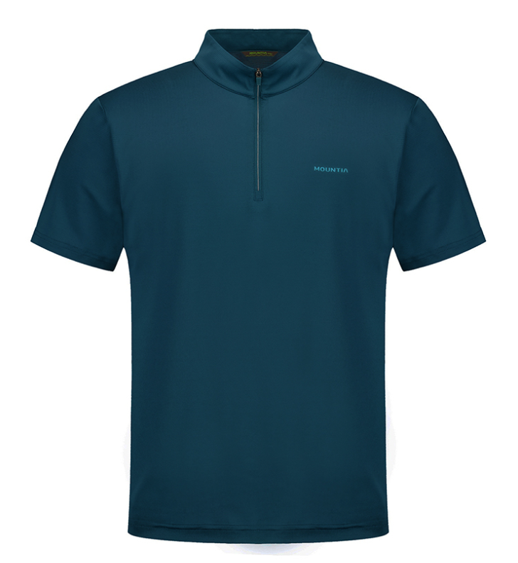 Áo cộc tay nam Mountia zip-up