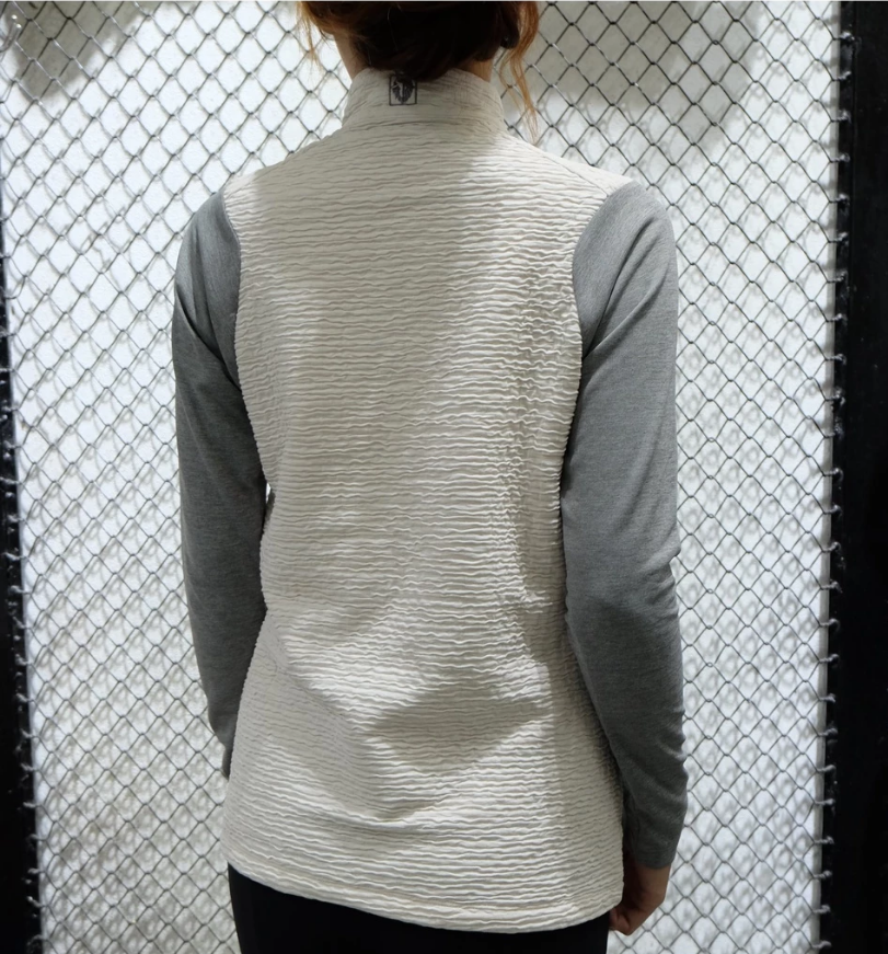 Áo thun dài tay, thể thao nữ Zip 1/4 Black Yak KYLET