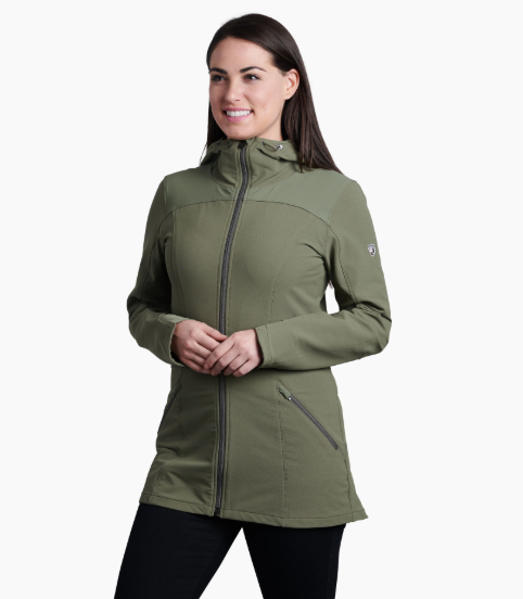 Áo khoác nữ dáng dài softshell KUHL