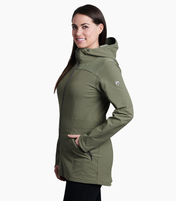 Áo khoác nữ dáng dài softshell KUHL