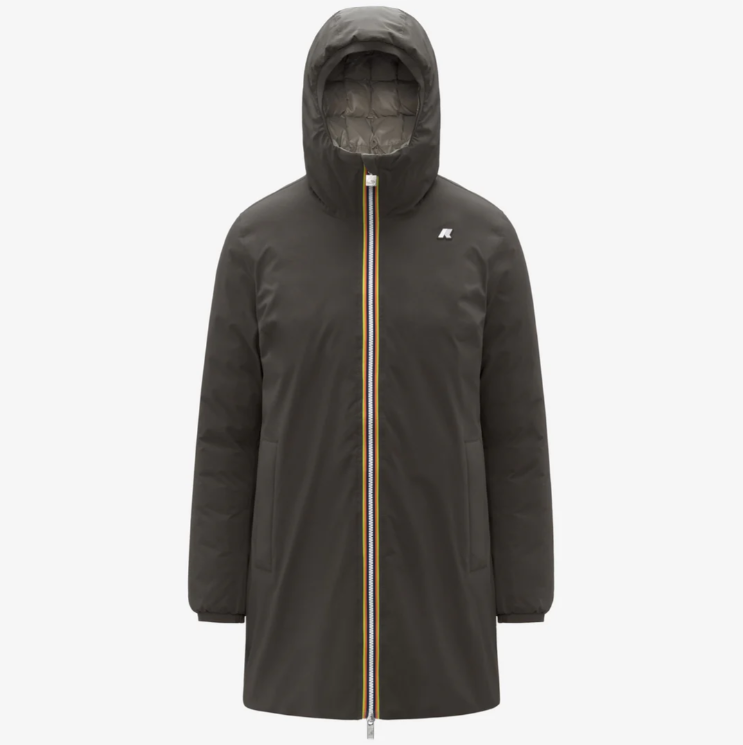 Áo khoác parka lông vũ nữ đảo chiều K-Way