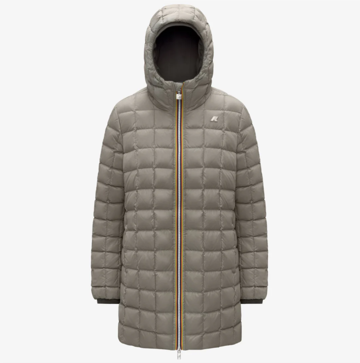 Áo khoác parka lông vũ nữ đảo chiều K-Way