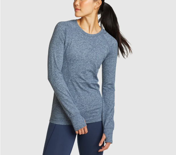 Áo thun cổ tròn tay dài Train Ascent Eddie Bauer