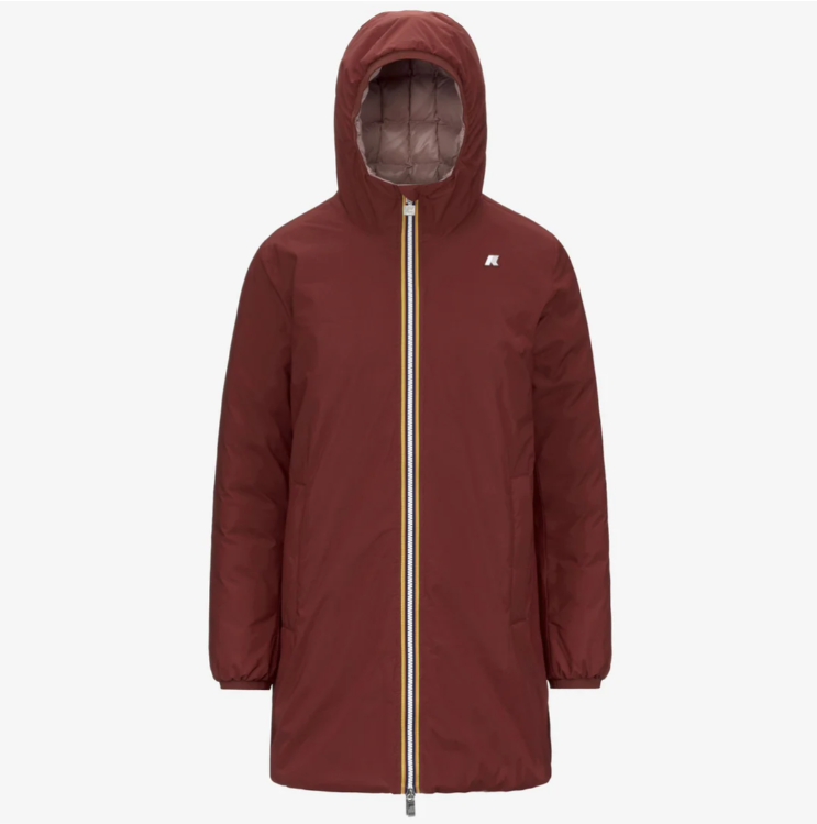 Áo khoác parka lông vũ nữ đảo chiều K-Way